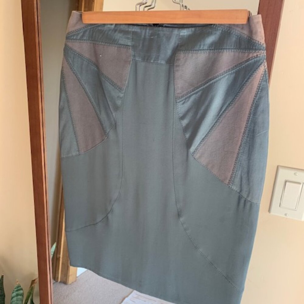 Catherine Malandrino Silk Pencil Skirt